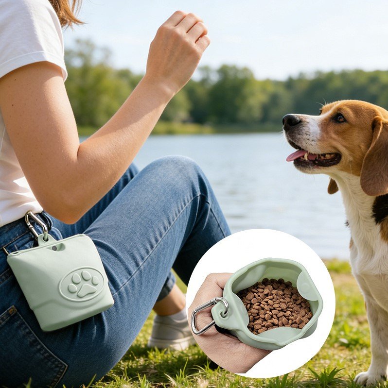 Yobonjee Silicone Treat Pouch for dog and cat
